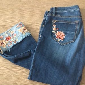 Embroidered jeans
